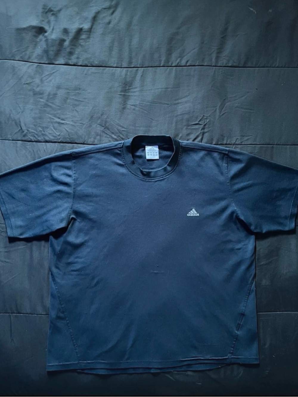 adidas Navy Short Sleeve Crew Neck Performance Tee